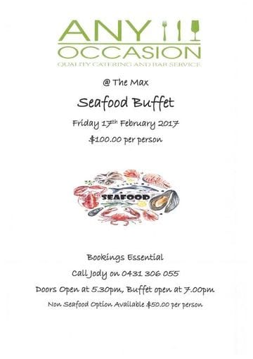Any Occasion Quality Catering & Bar Service: Seafood Buffet 2017